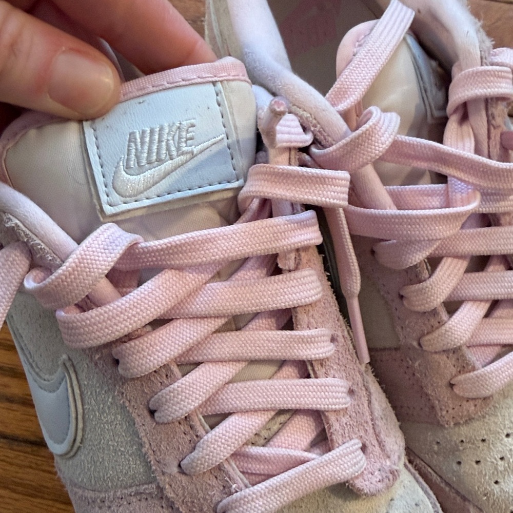 Nike Pink and White Dunks - Picture 2 of 7